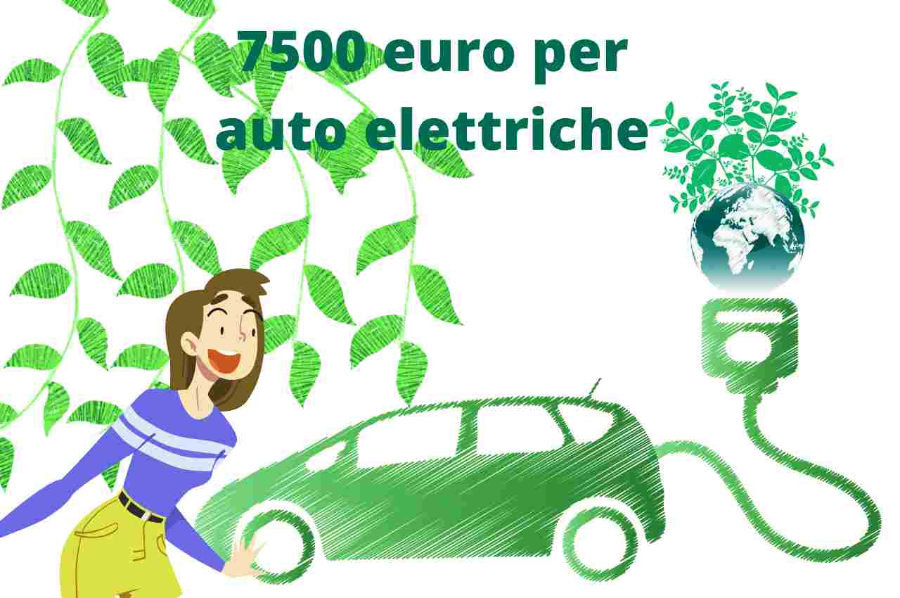 7500 euro per auto elettriche