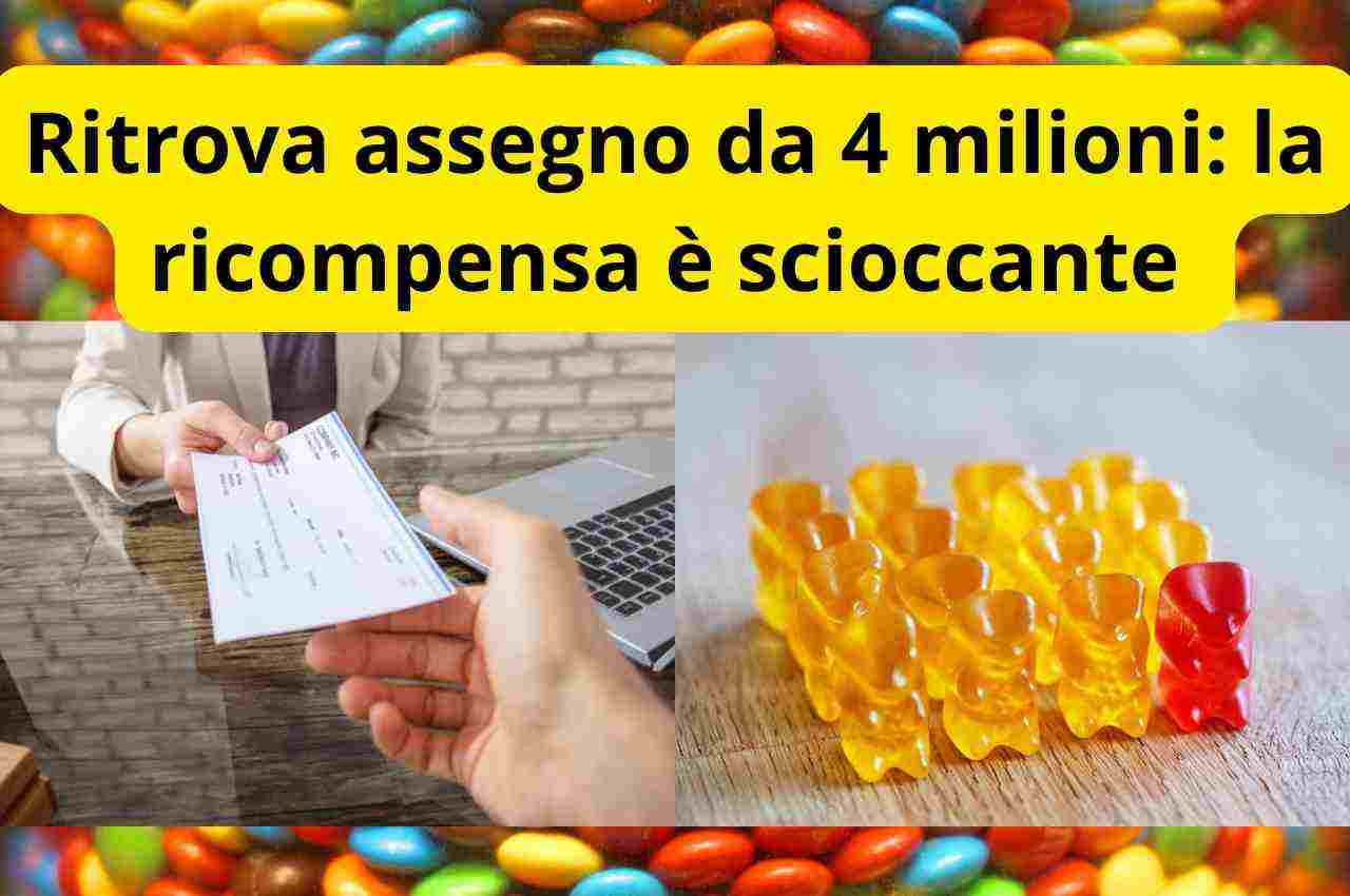 Assegno da 4 milioni