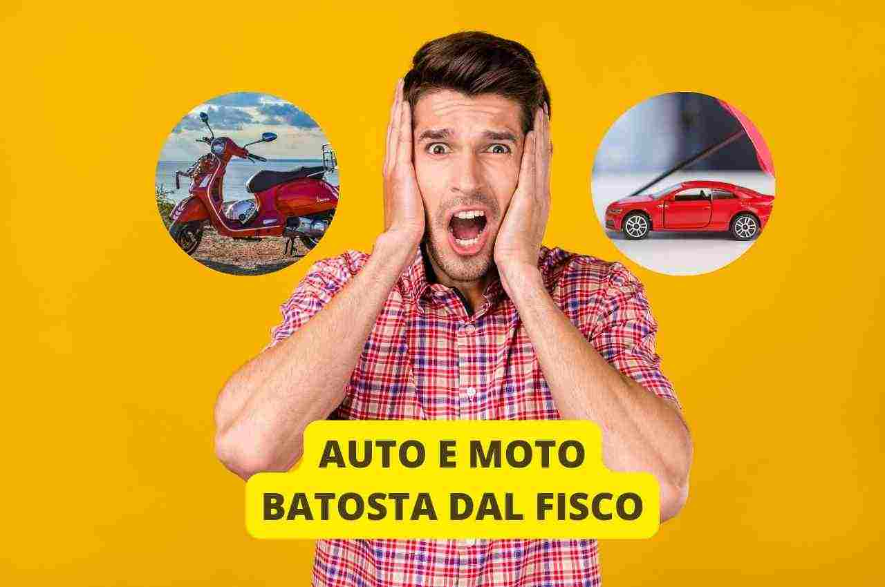 Auto moto batosta dal fisco