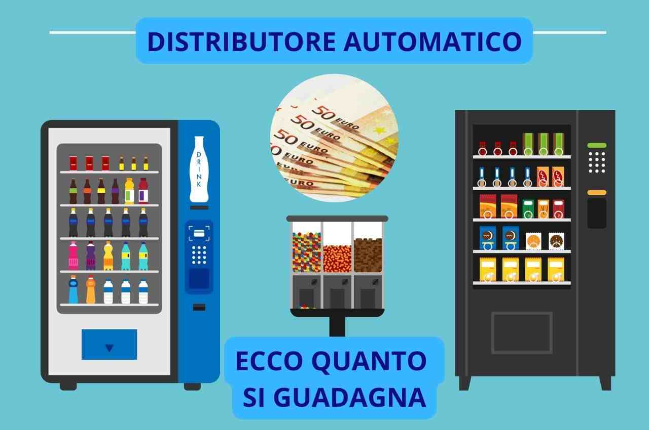 Distributore automatico guadagna