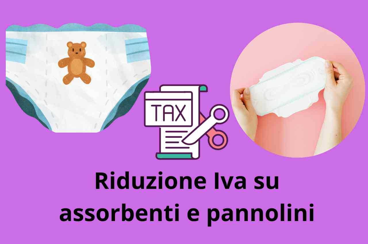 Riduzione Iva su assorbenti e pannolini