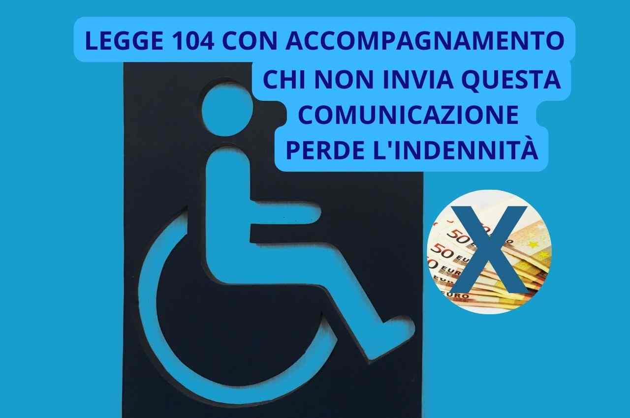 legge 104 comunicazione accompagnamento