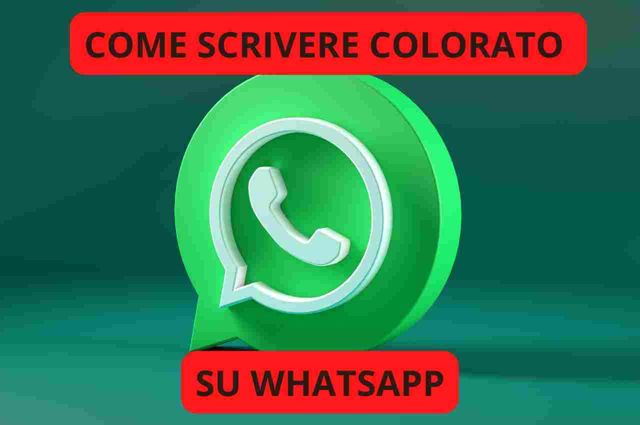 scrivere colorato whatsapp