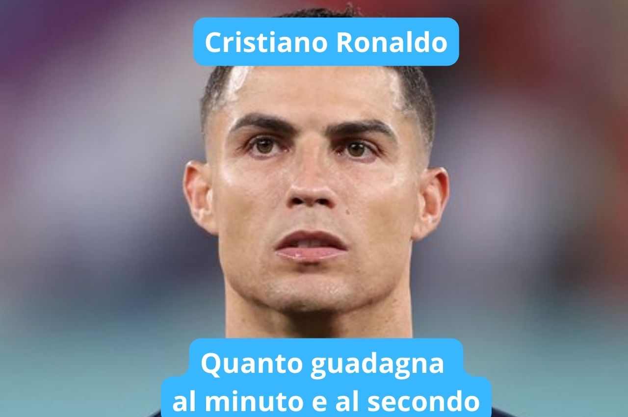 Cristiano Ronaldo guadagno minuto