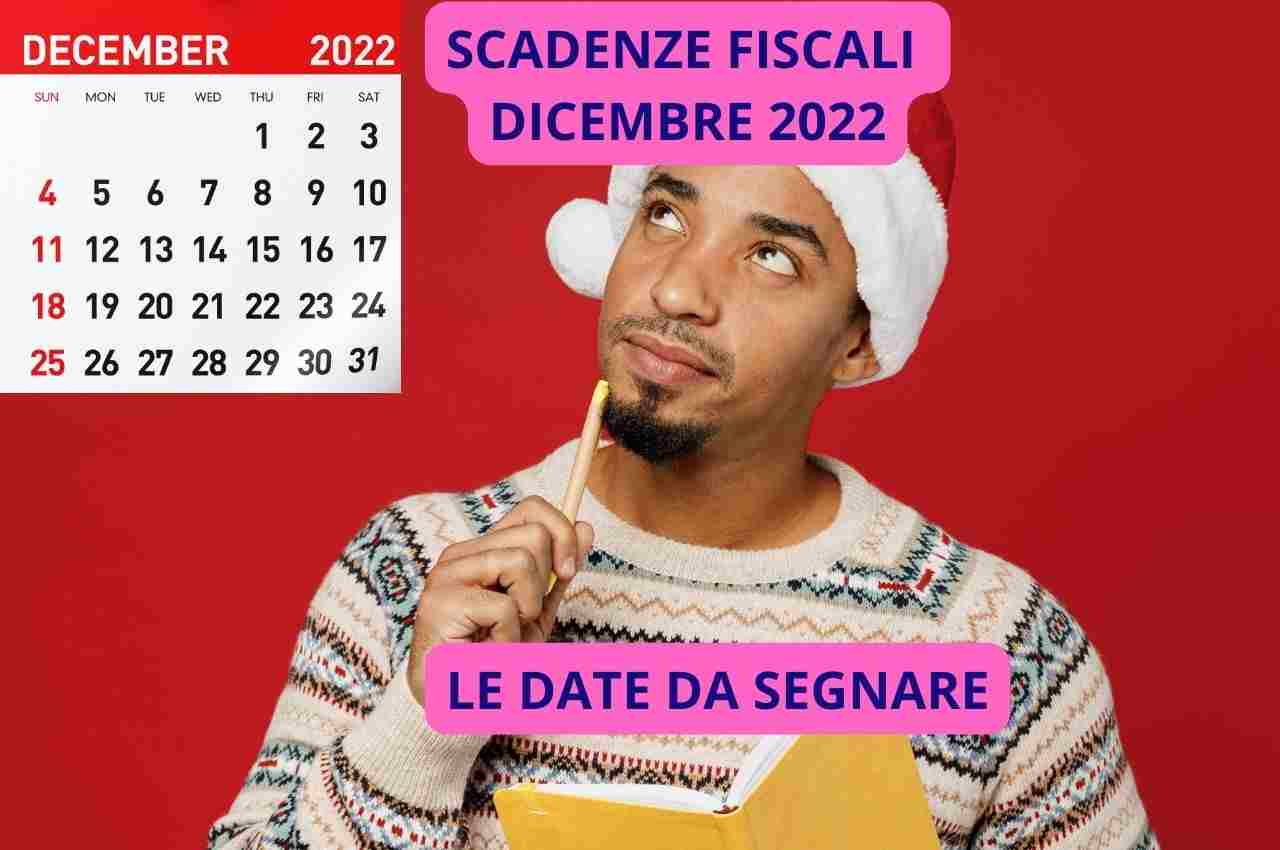 Scadenze fiscali dicembre