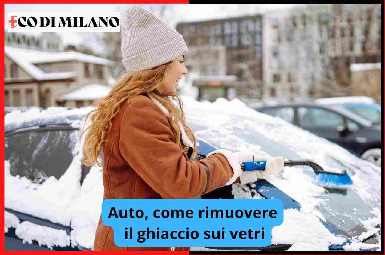 auto ghiaccio vetri