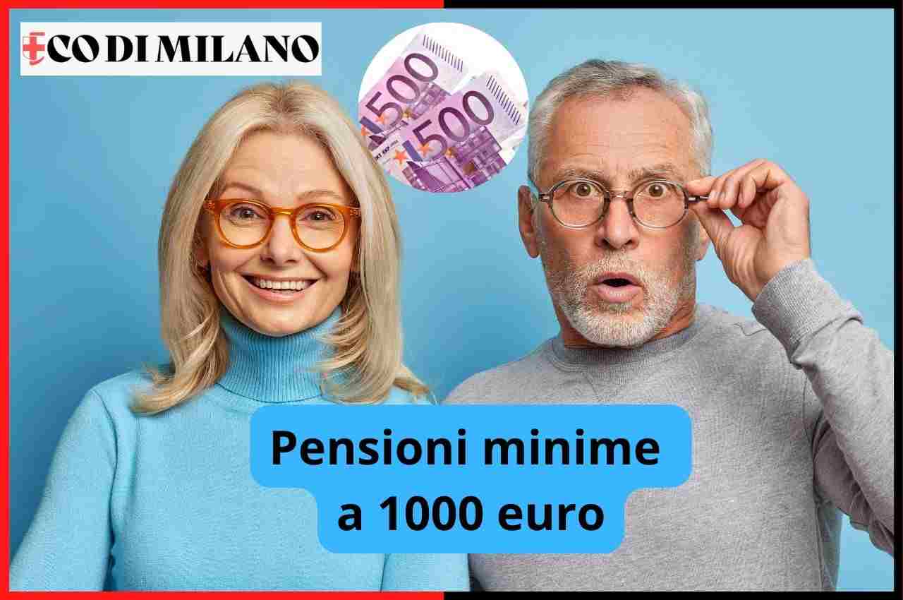 pensioni minime a mille euro