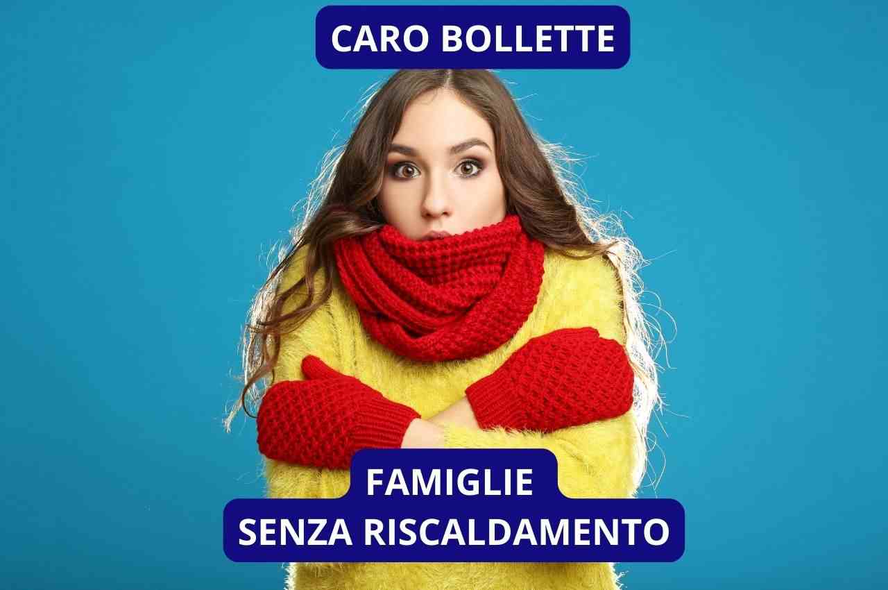 senza riscaldamento caro bollette