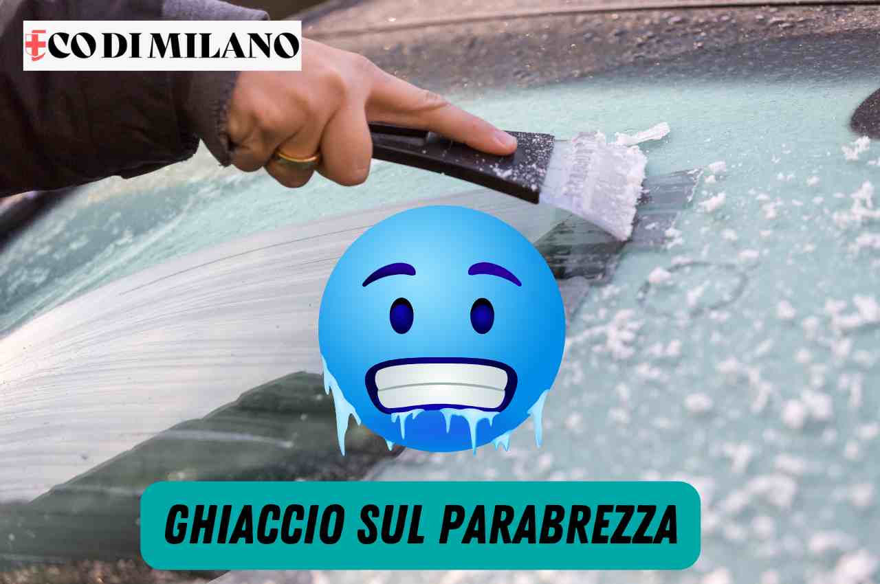 Ghiaccio sul parabrezza